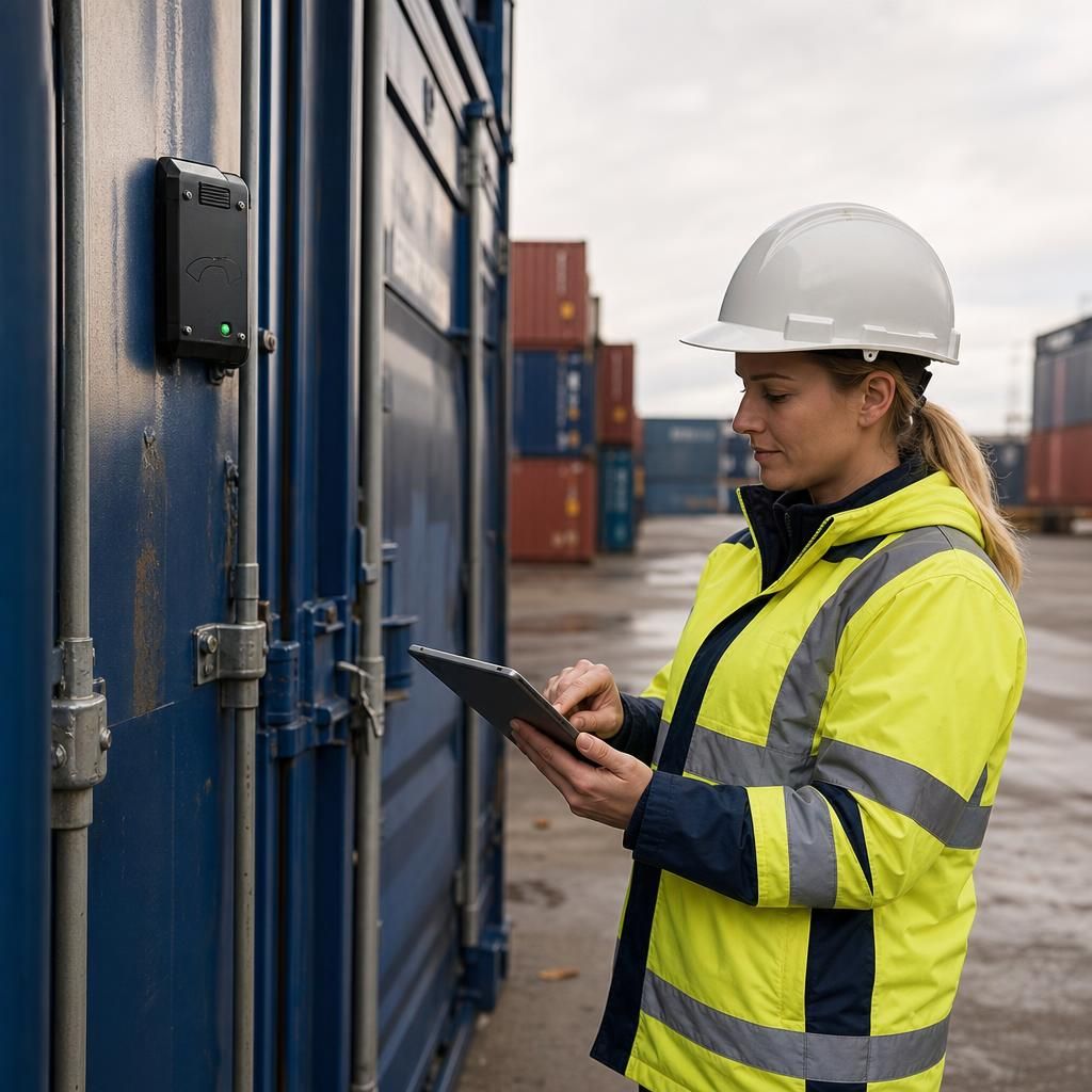 Inventory management software displaying asset locations