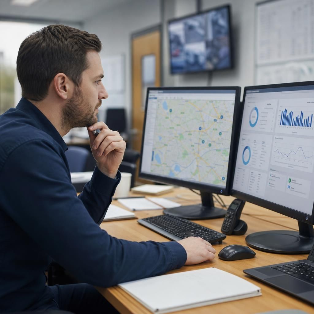 Fleet GPS system reminding about vehicle maintenance
