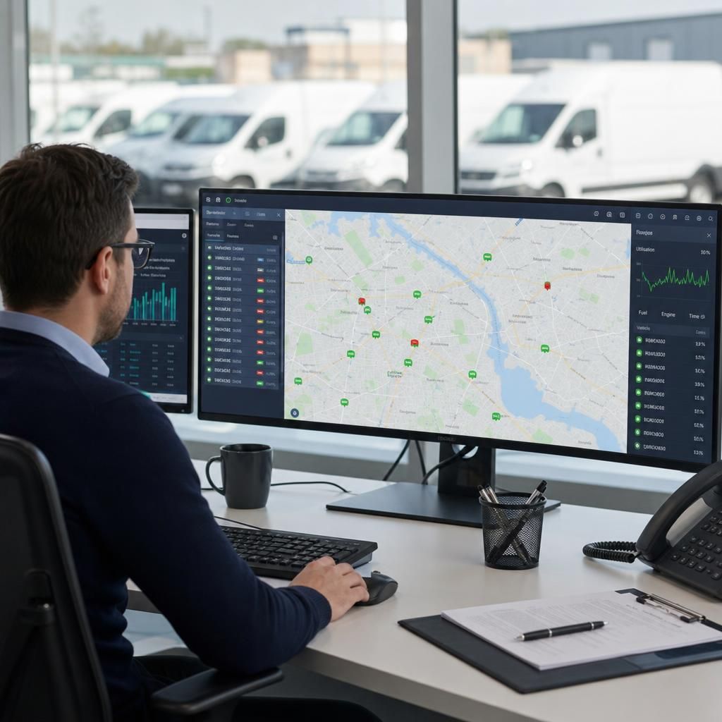 Fleet operators using a centralised management system