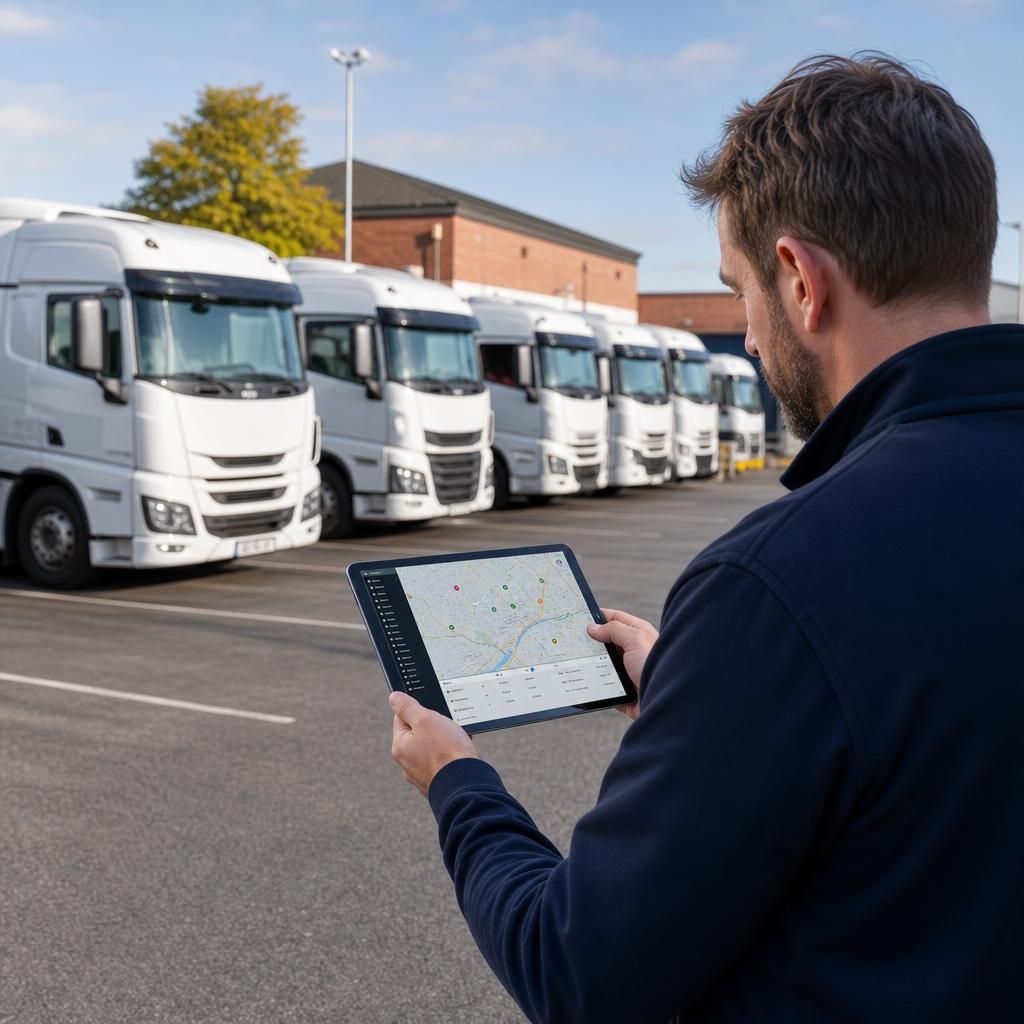 Dashboard showing efficient route planning