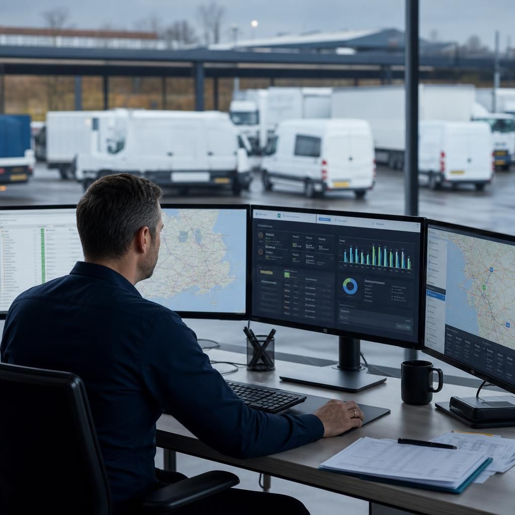 Industry-specific fleet management dashboard