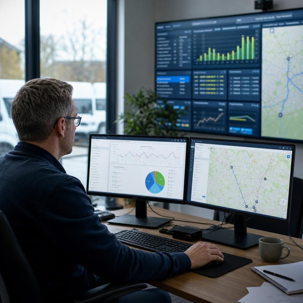 Visual representation of driver behaviour metrics