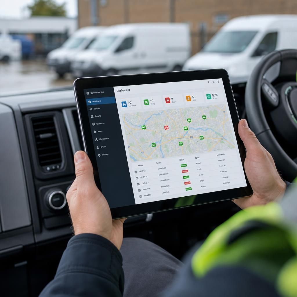Graphs and charts representing fleet data insights
