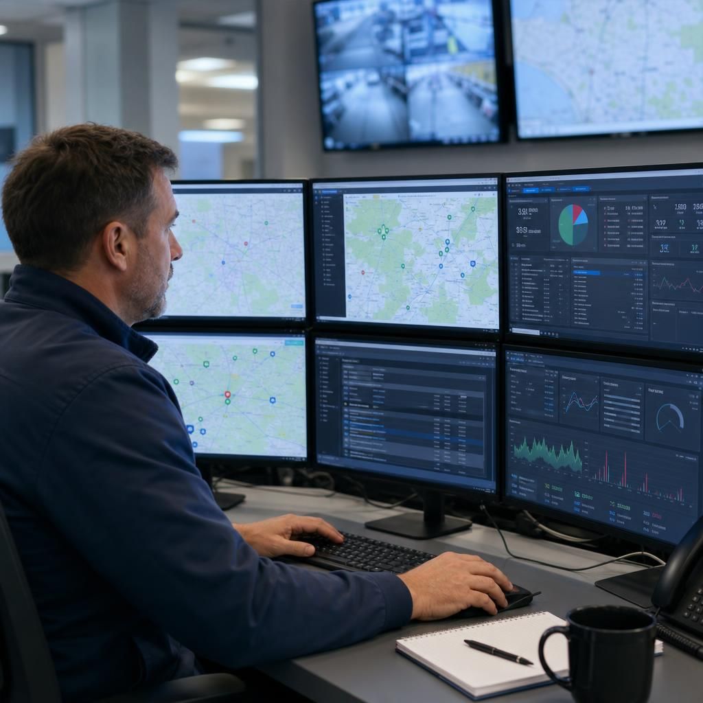 Fleet management software dashboard