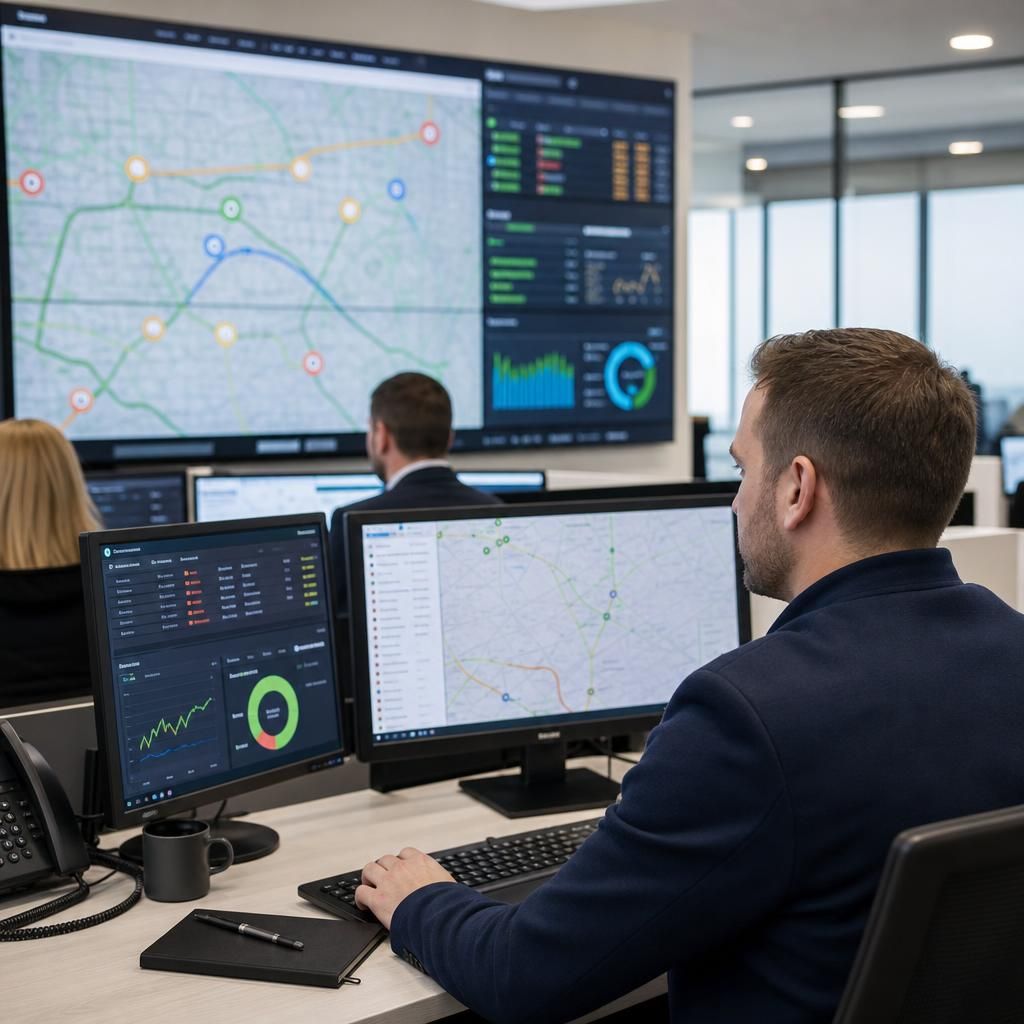Maintenance alert on fleet software