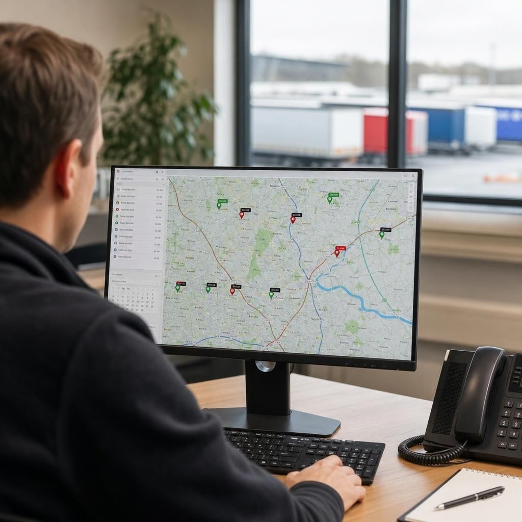 Dashboard displaying integrated telematics data