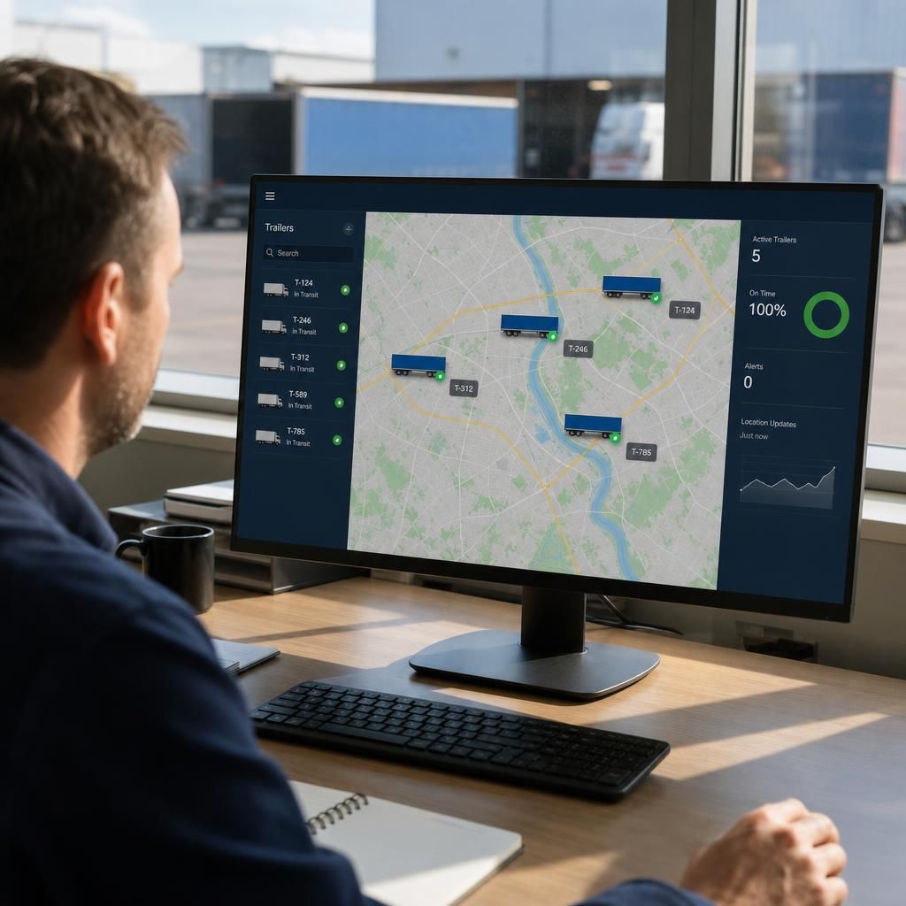 Computer screen showing analytics and reports
