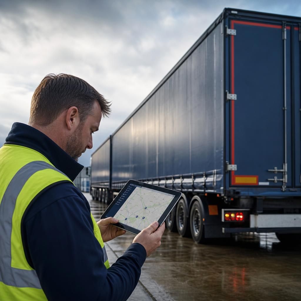 Secure trailer with GPS technology