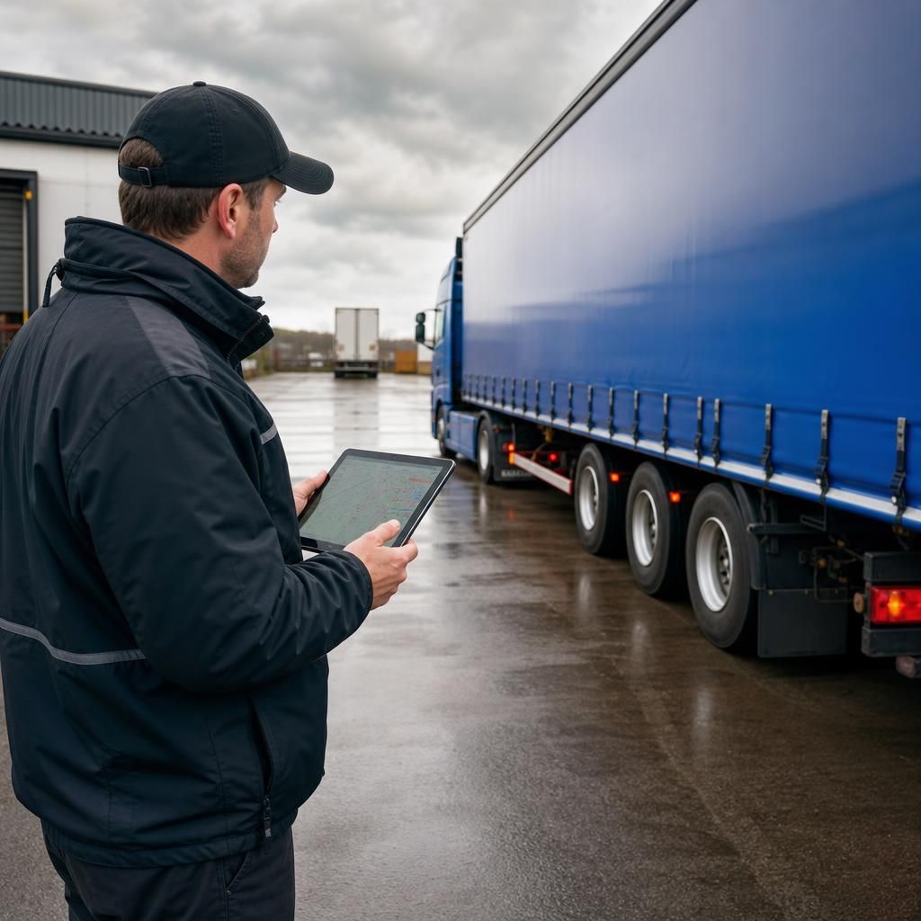 Trailer in harsh weather conditions