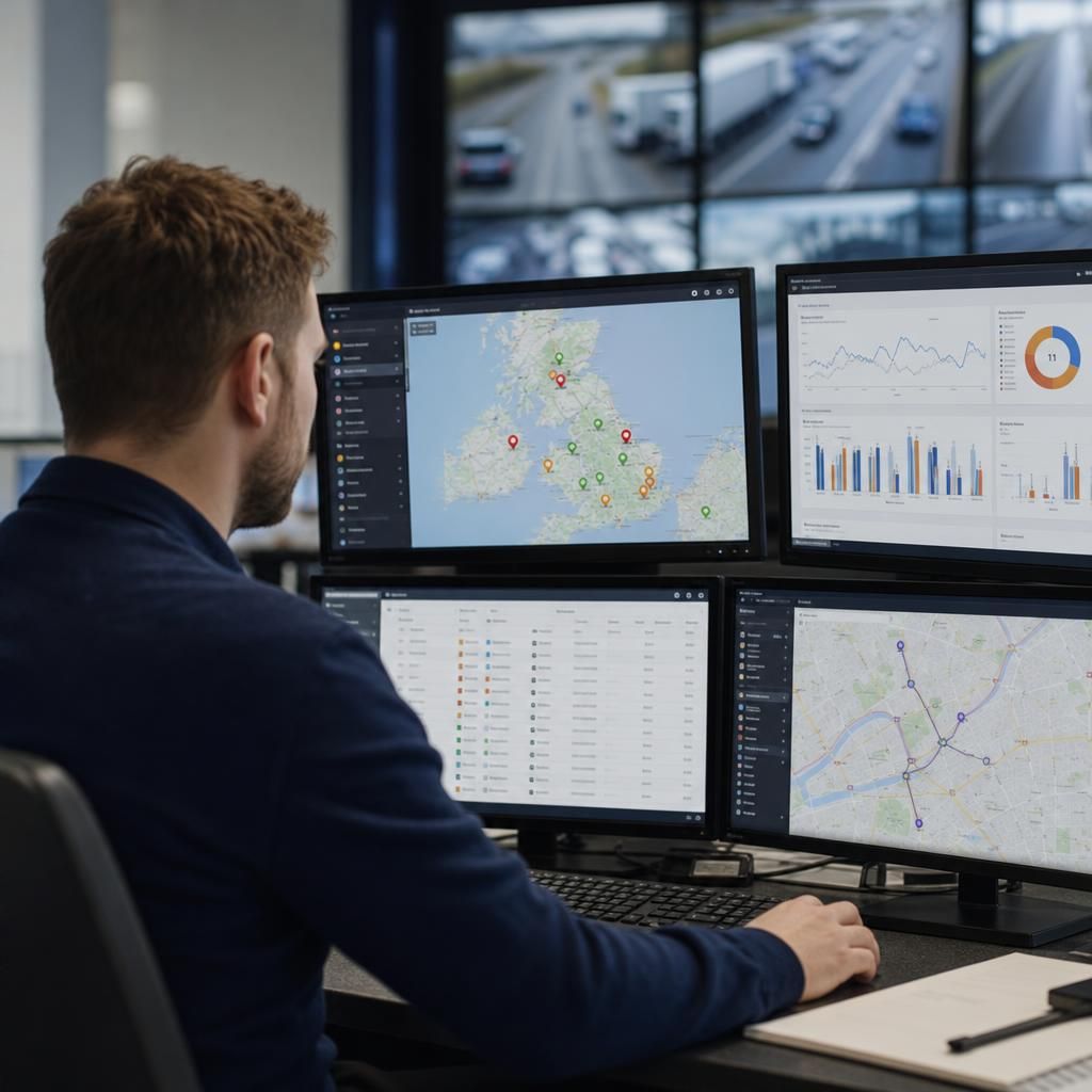 GPS device being installed in a fleet vehicle