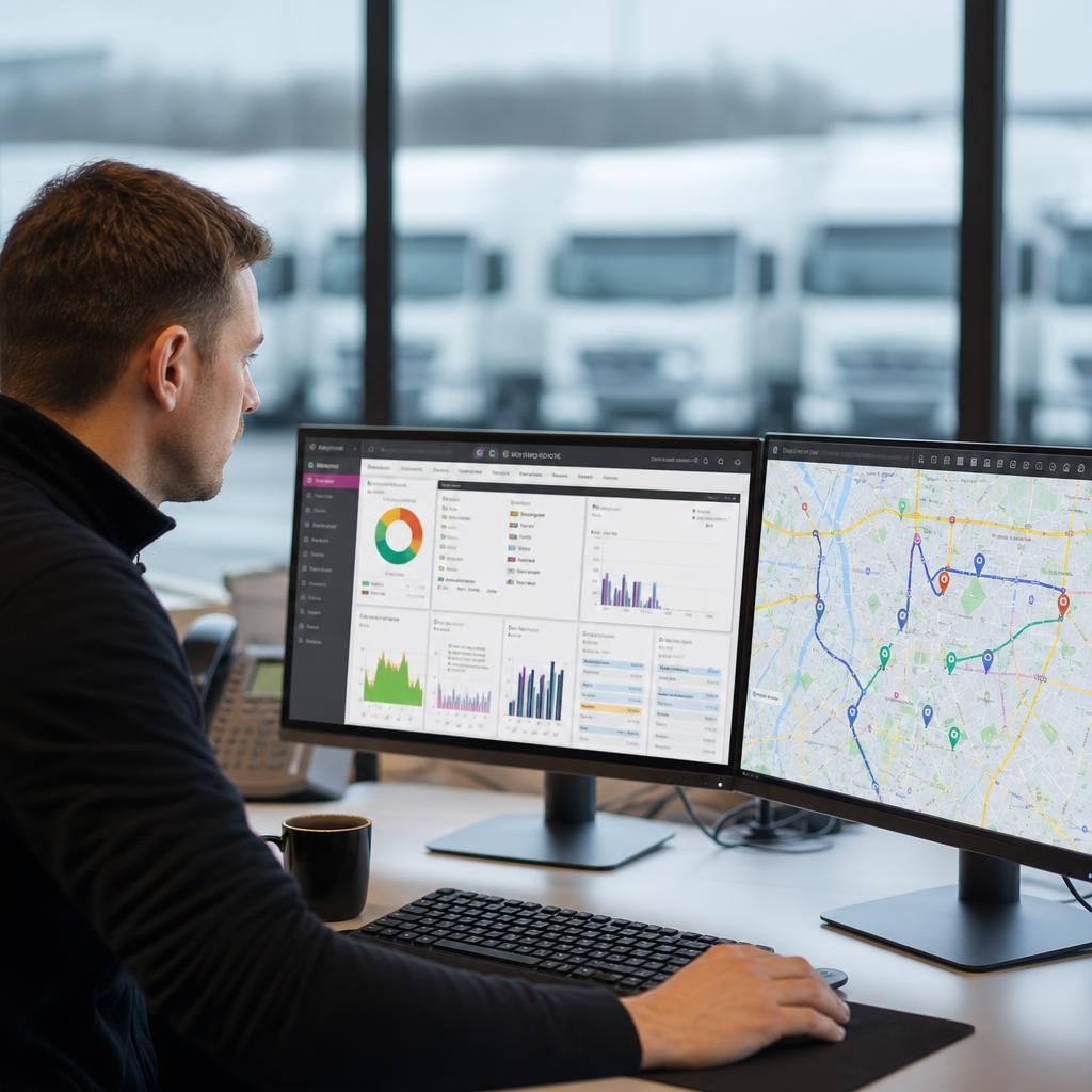 Fleet trucks successfully managed with ACES GPS