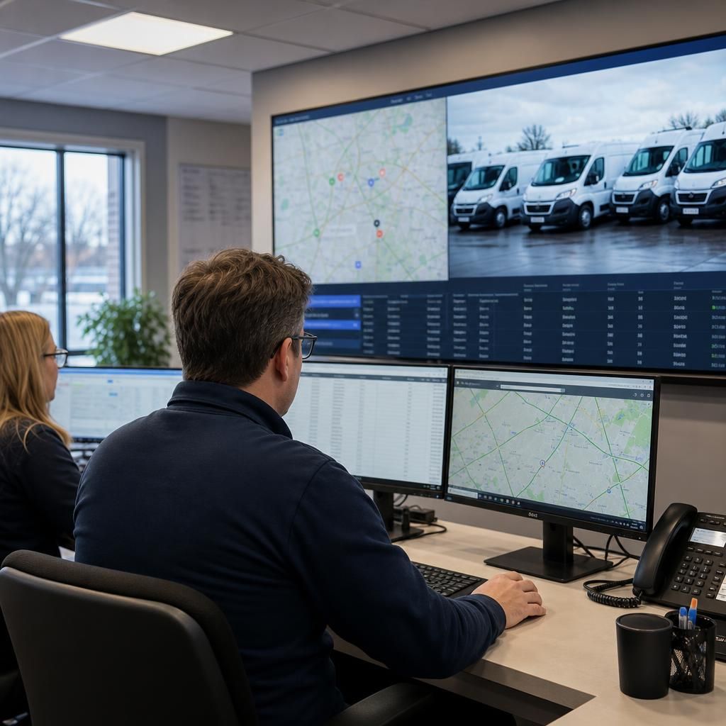 Construction vehicles equipped with GPS devices
