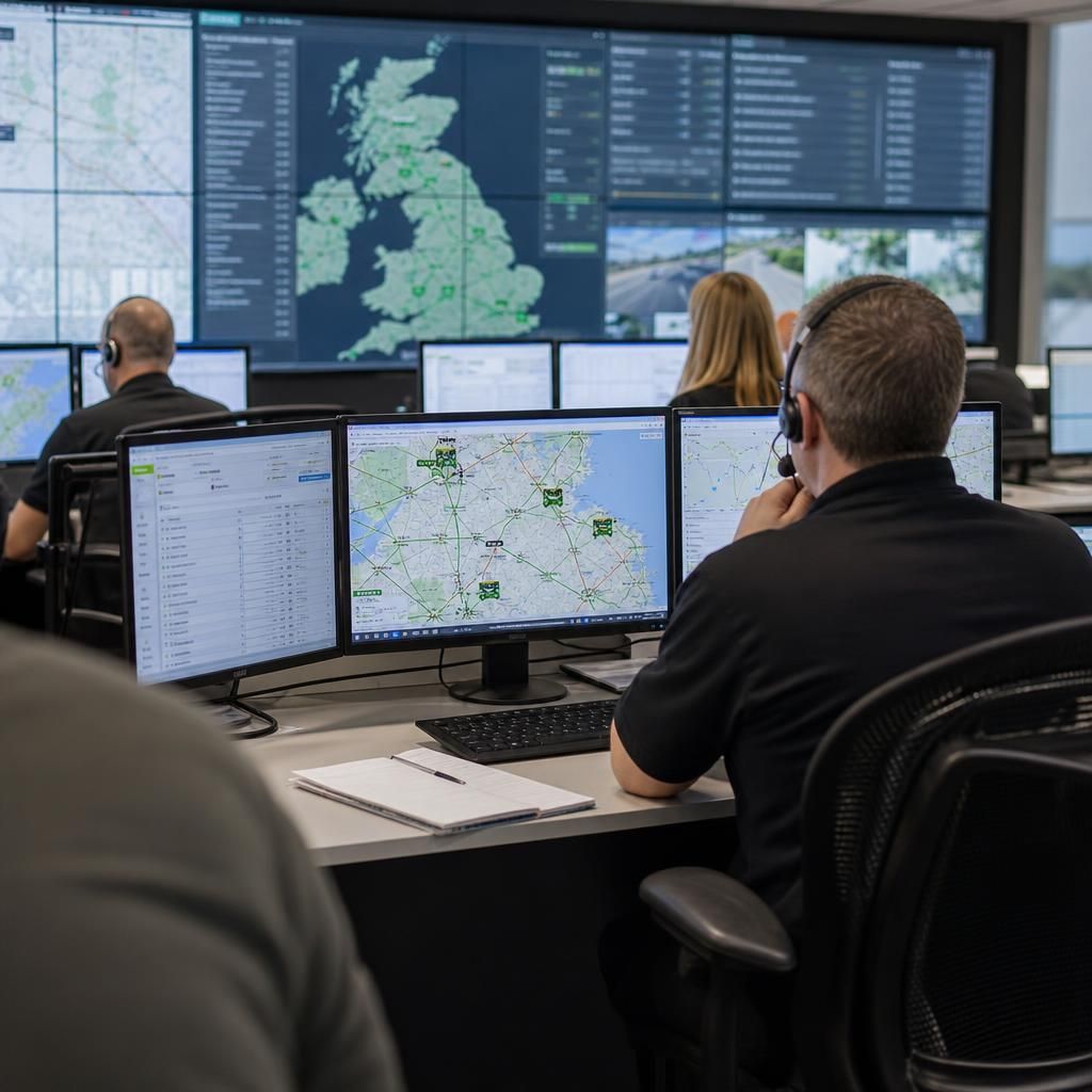 Public service vehicles equipped with live GPS tracker