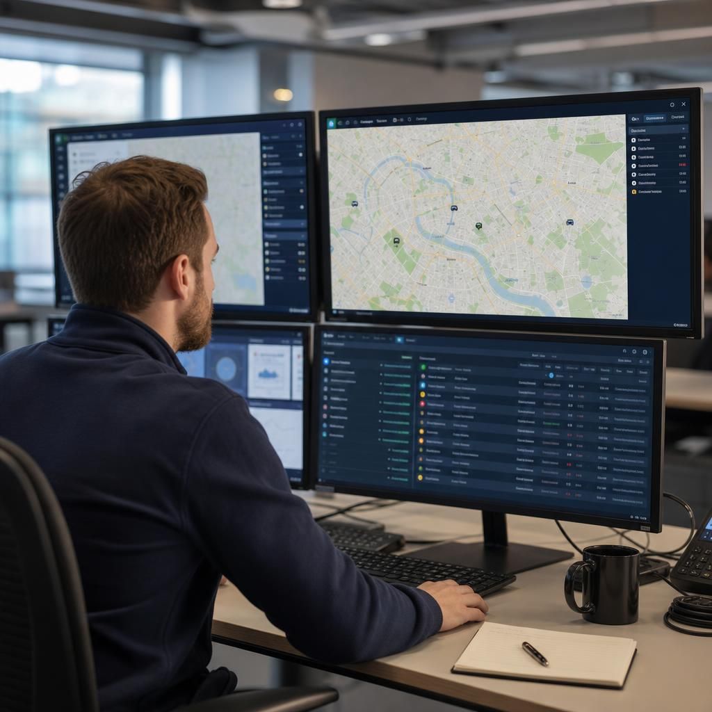 Fleet Management on Digital Screen
