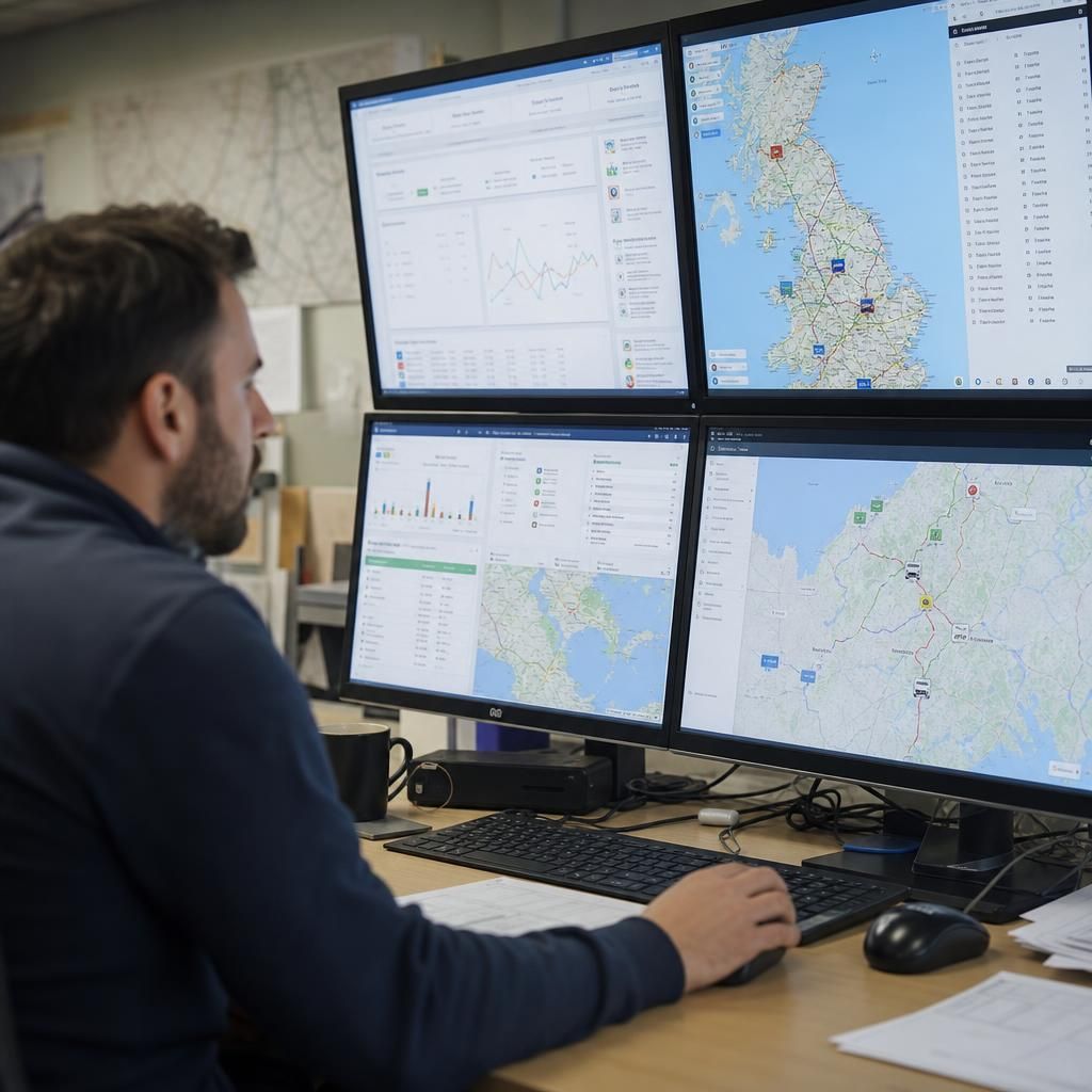 Hydroelectric plant with tracking devices