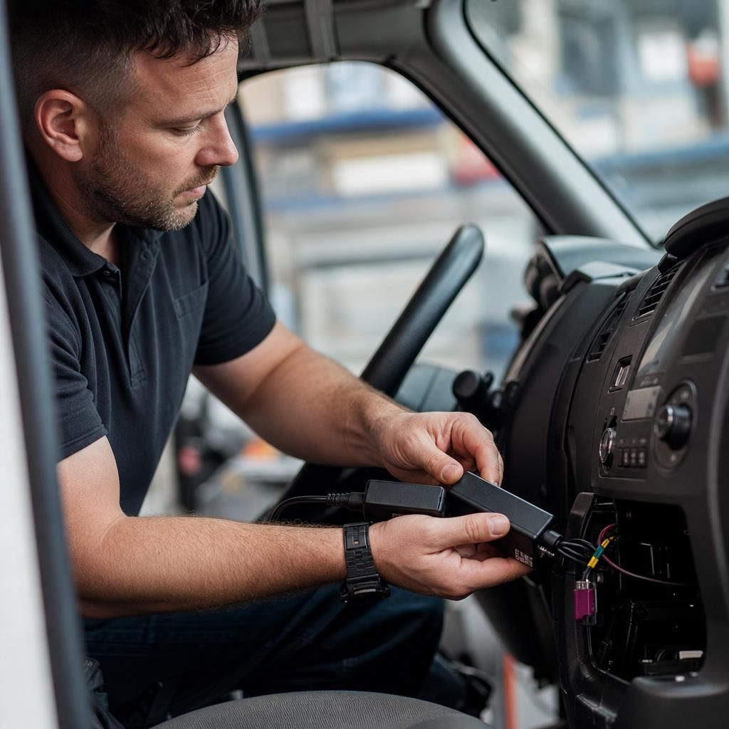 Delivery fleet using GPS tracking
