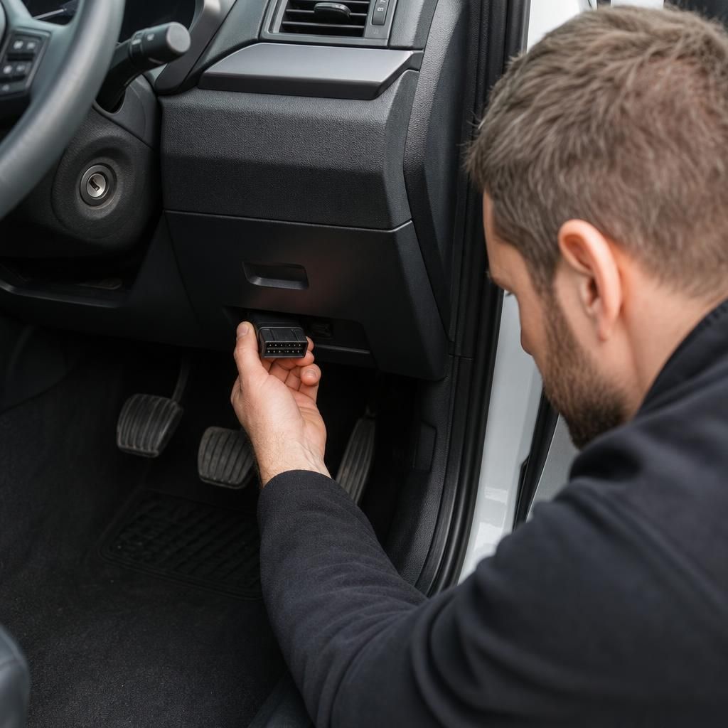 Fleet manager analysing route efficiency