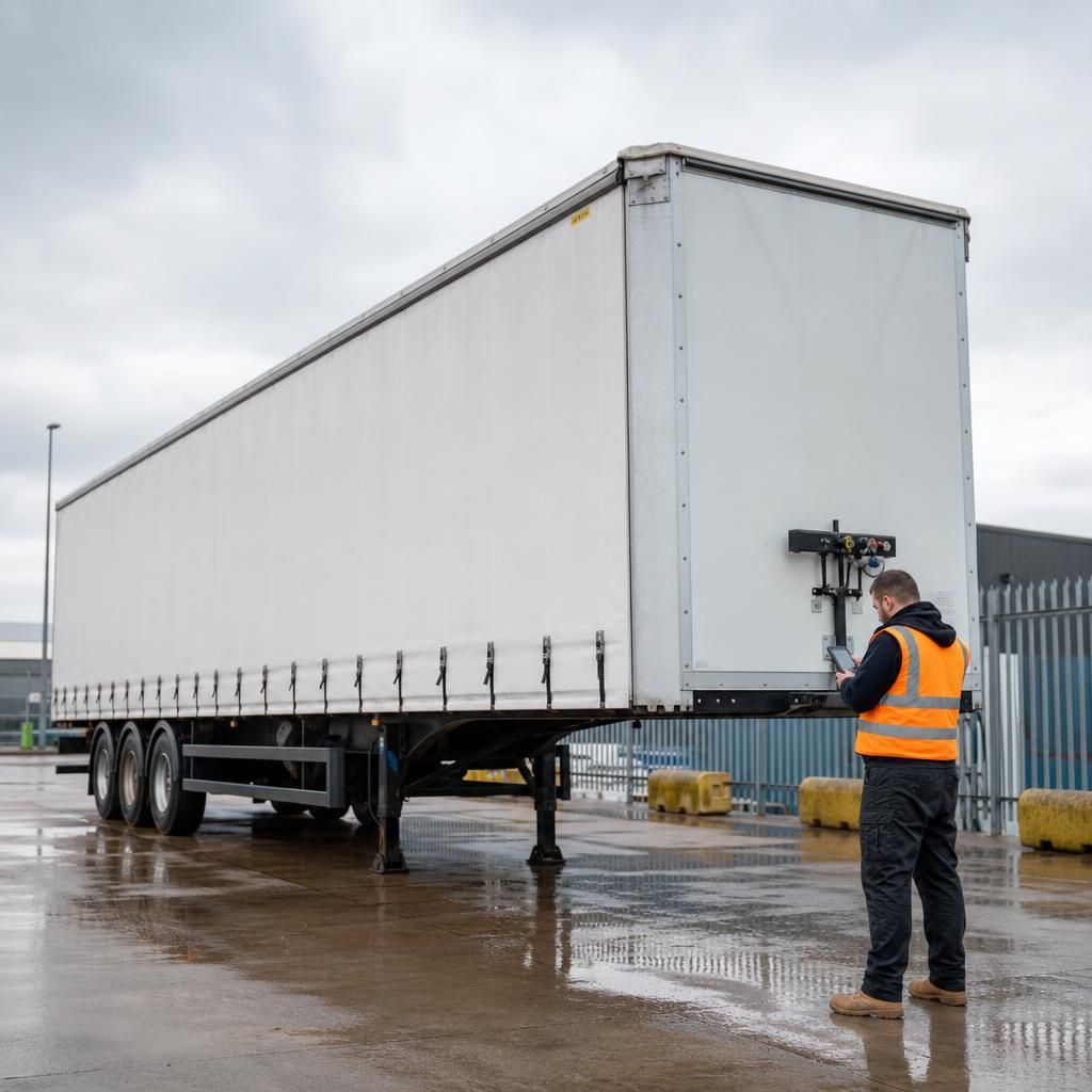 Fleet of trailers equipped with GPS tracking systems