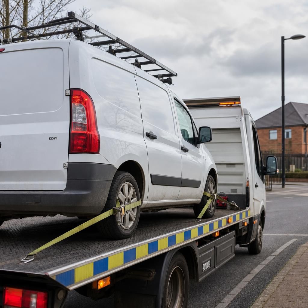 Recovered plumbing van