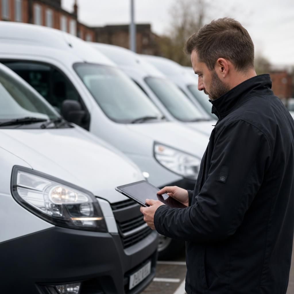 Secured vans with GPS tracking systems