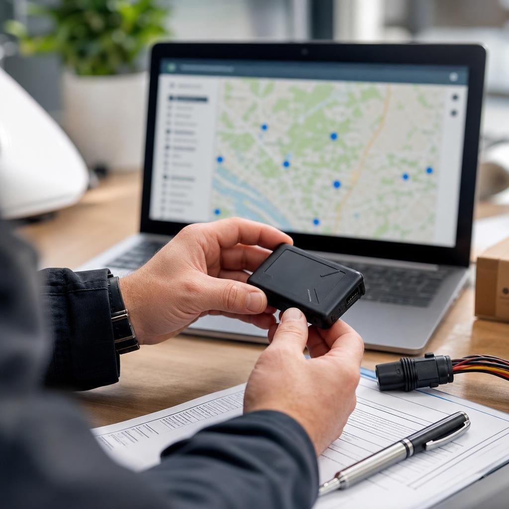 Construction equipment with tracking devices