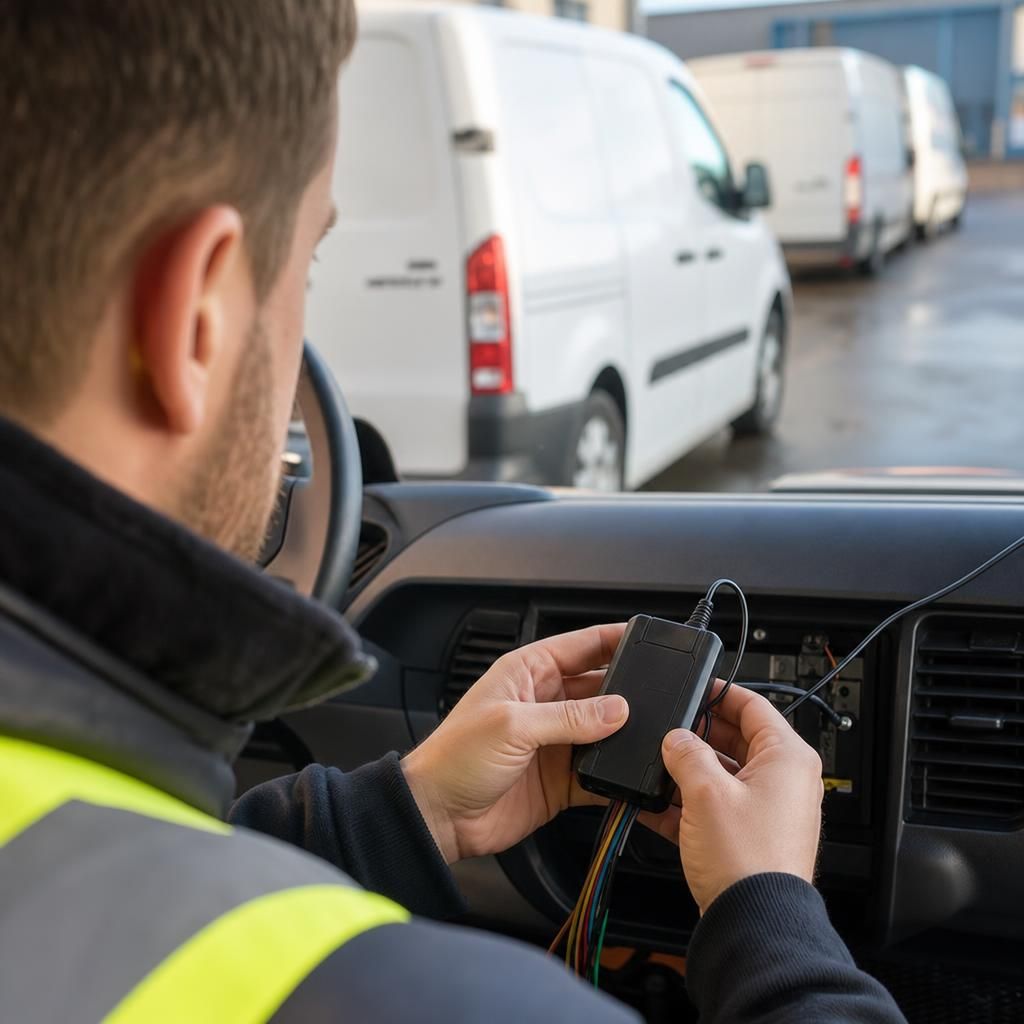 Recycling trucks with GPS systems