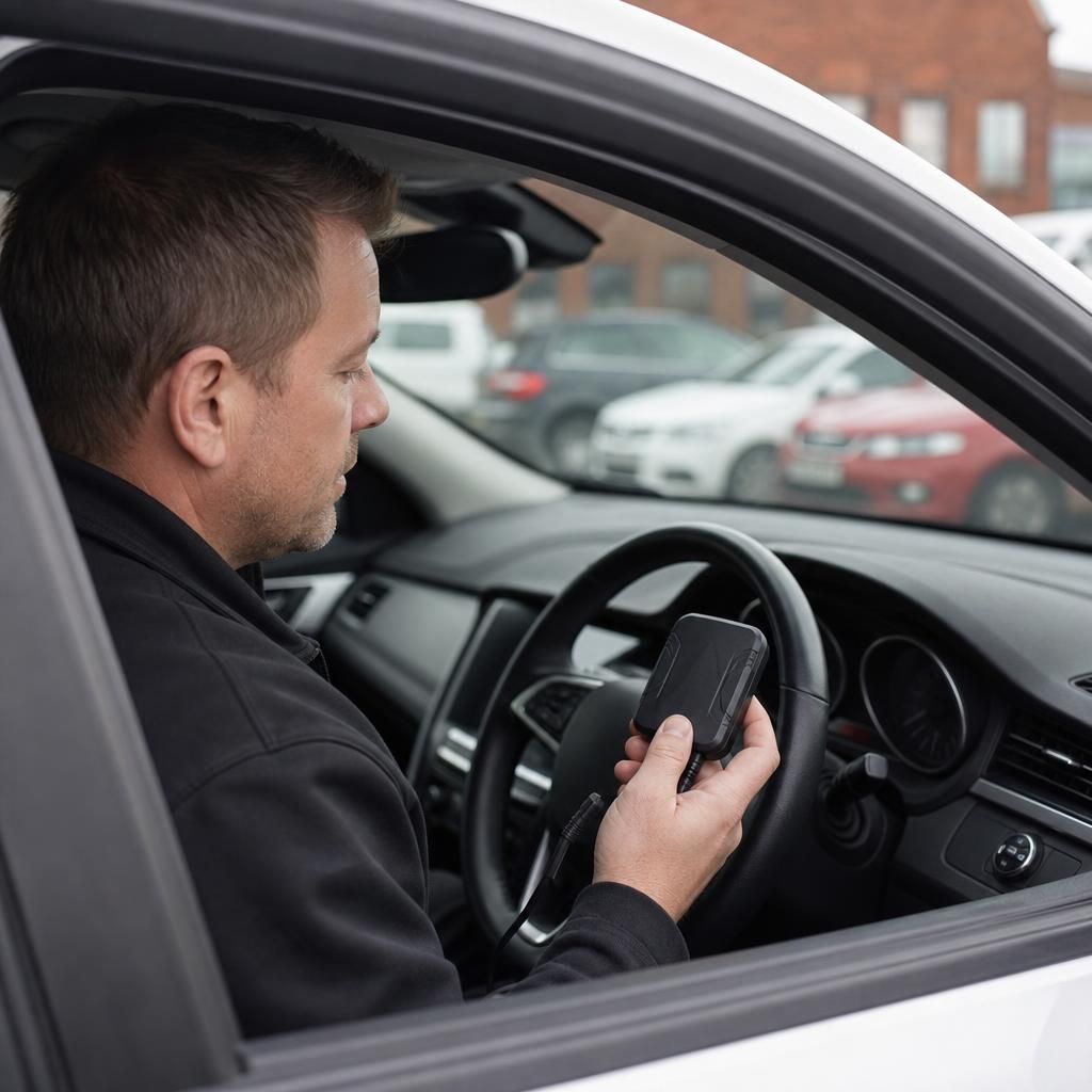 Fleet of vehicles managed with GPS trackers