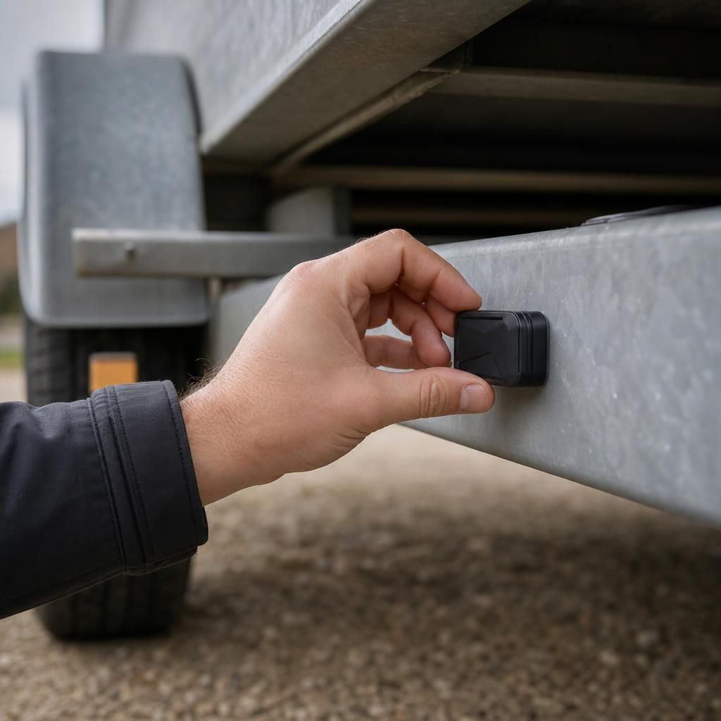Retail delivery vehicle with GPS tracker
