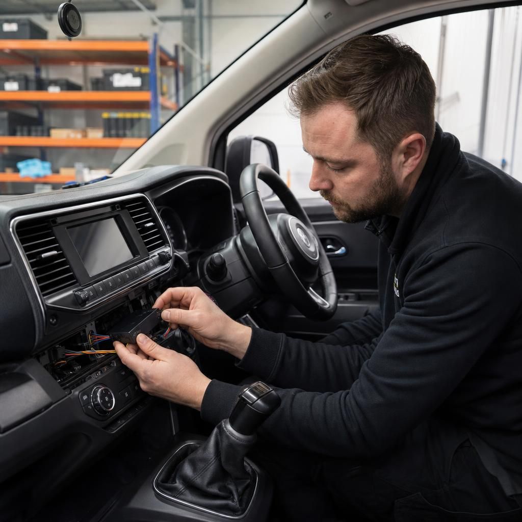 Security patrol vehicle equipped with GPS system
