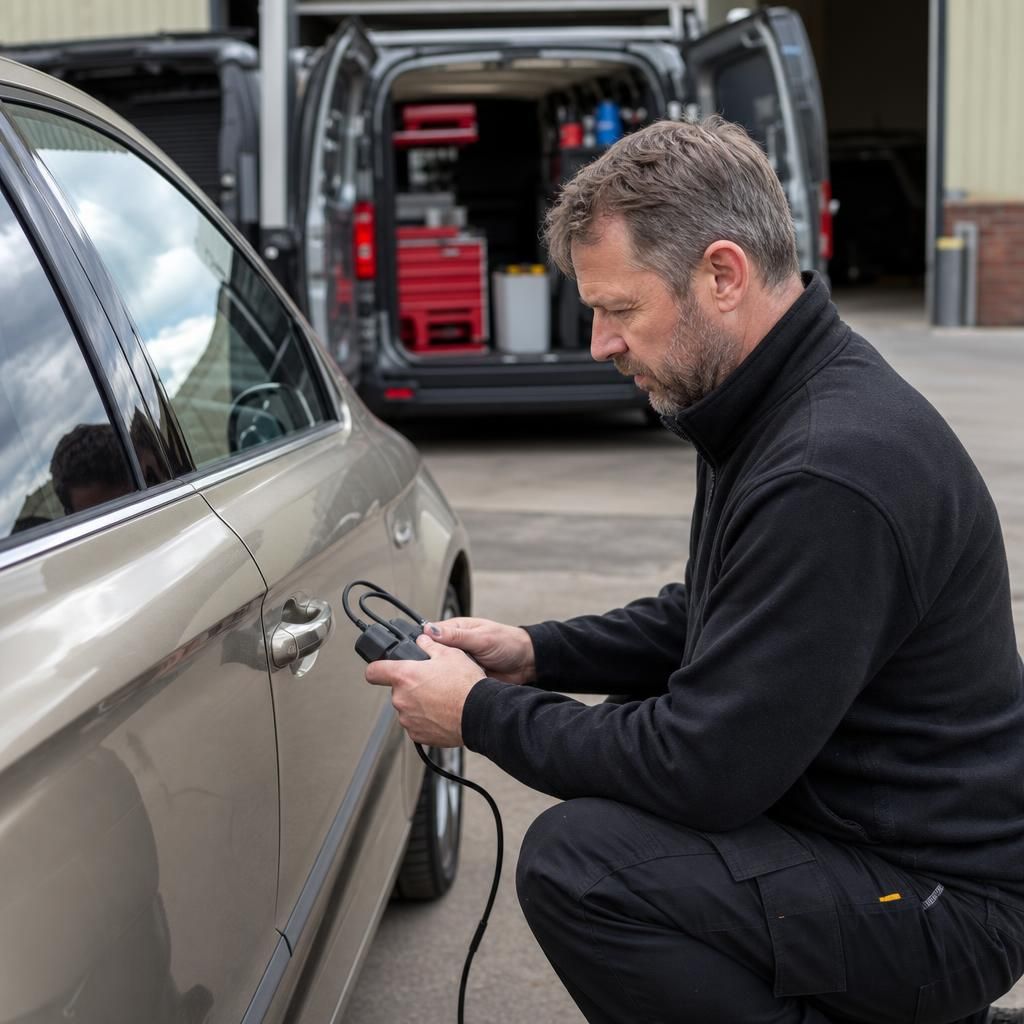 Remote monitoring of vehicles via mobile app