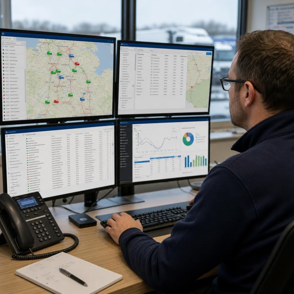 GPS monitored vehicle dashboard