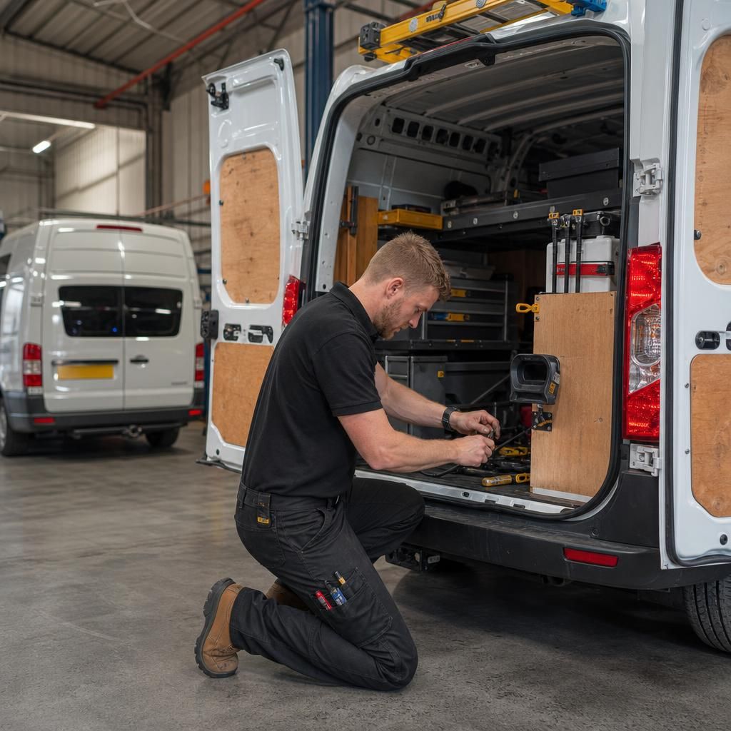 Service vehicles equipped with GPS tracking devices