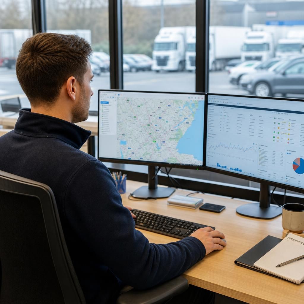Analytics report showing driver behaviour